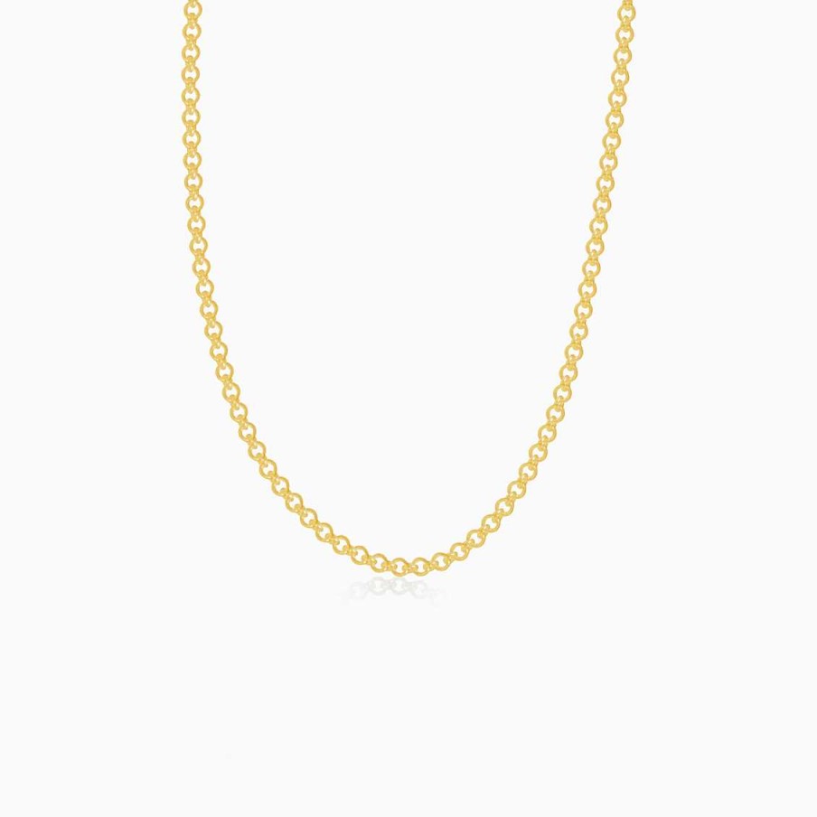 Choker Personalizado Aldo & Co | Cadena En Oro Amarillo De 18K Rolito 1.1Mm