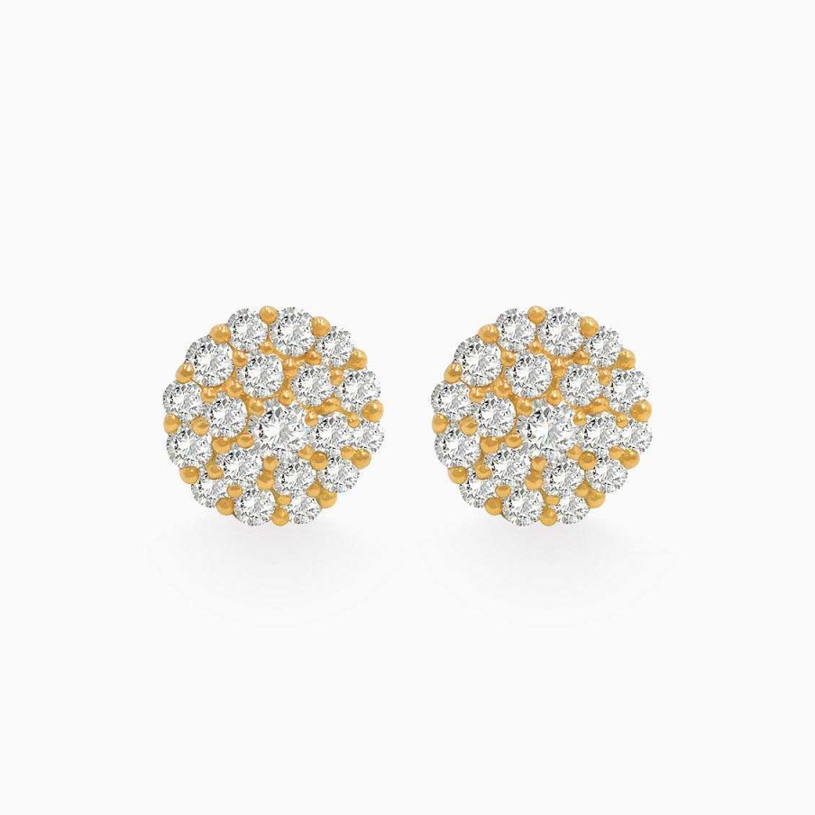 Aretes Aldo & Co | Aretes En Oro Amarillo De 18K Con Circular Con Brillantes