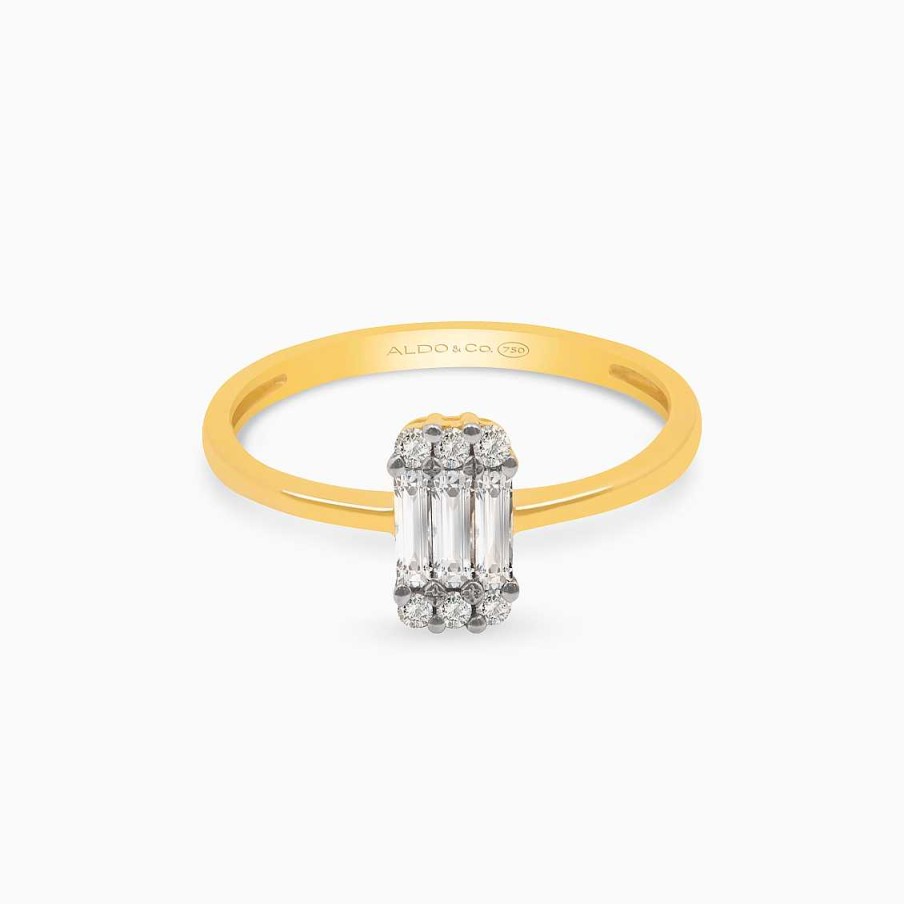 Anillos Aldo & Co | Anillo En Oro Amarillo De 18K Con Brillantes