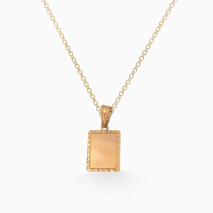 Dijes Aldo & Co | Dije En Oro Rosado De 18K Placa Rectangular