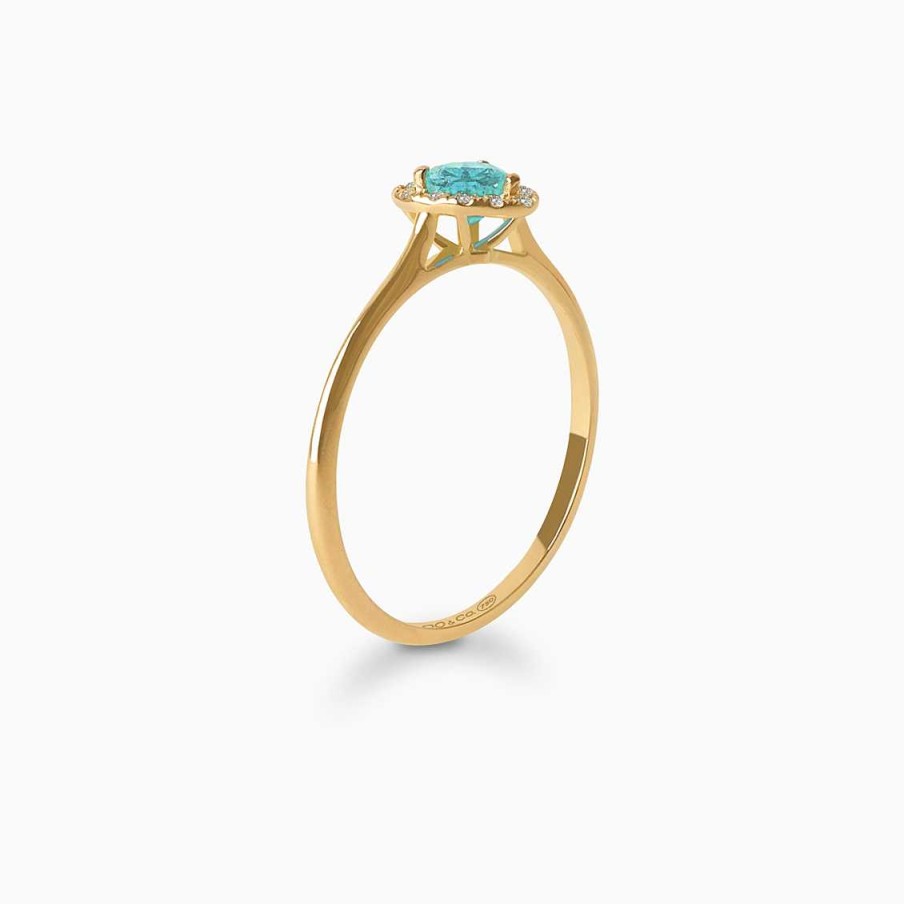 Anillos Aldo & Co | Anillo Amore En Oro Amarillo De 18K Con Topacio Coraz N