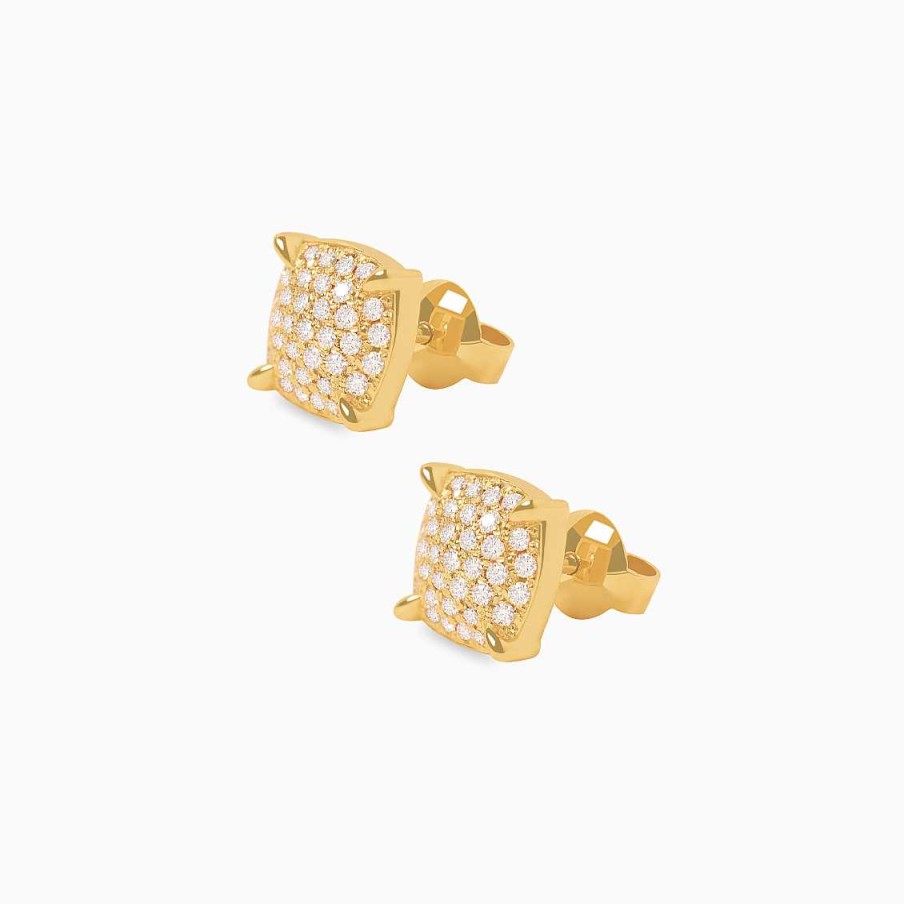 Aretes Aldo & Co | Aretes En Oro Amarillo De 18K Con Full Brillantes Pave