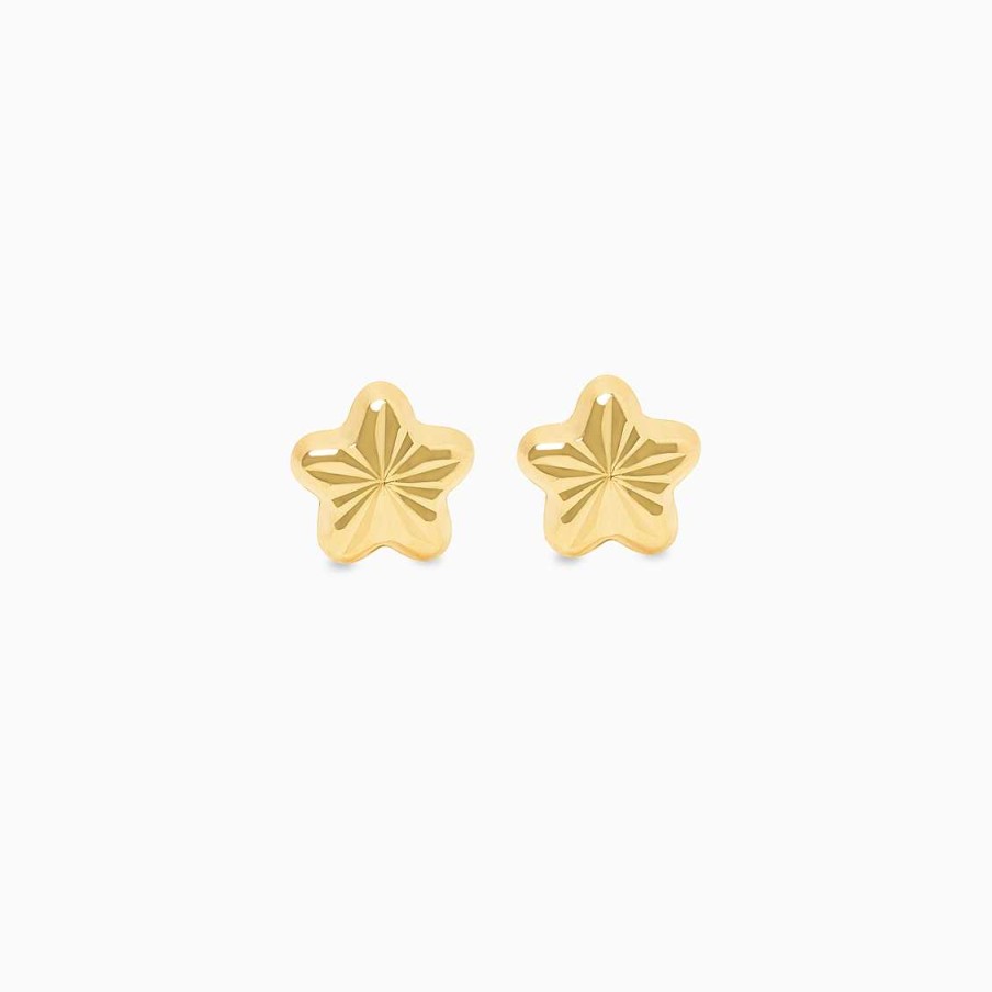 Aretes Aldo & Co | Aretes En Oro Amarillo De 18K Estrella Diamantada