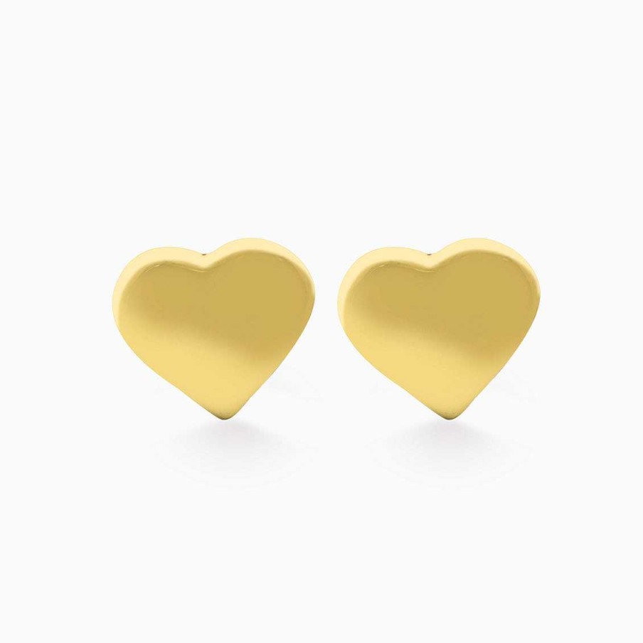 Aretes Aldo & Co | Aretes En Oro Amarillo De 18K Coraz N Bombeado