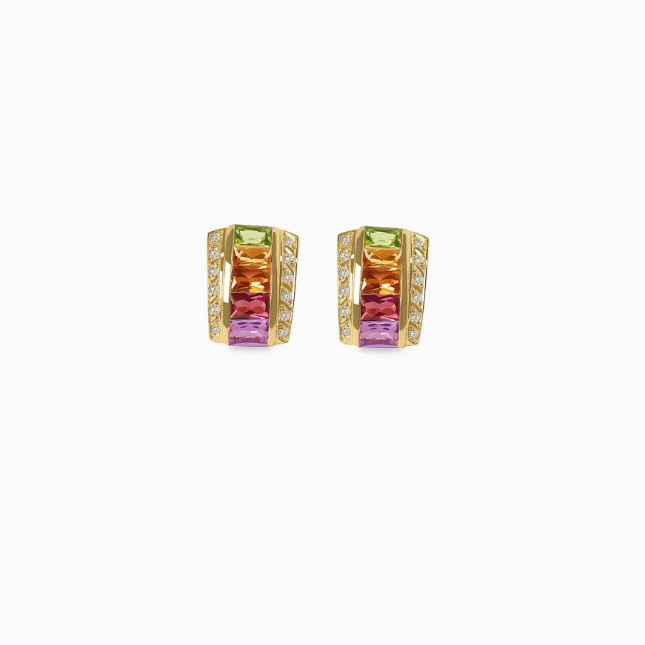 Aretes Aldo & Co | Aretes En Oro Amarillo De 18K Rainbow Con Piedras Preciosas