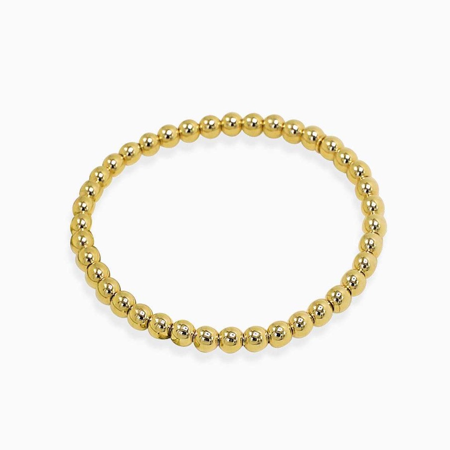 Pulseras Aldo & Co | Pulsera El Stica En Oro Amarillo De 18K Con Bolitas