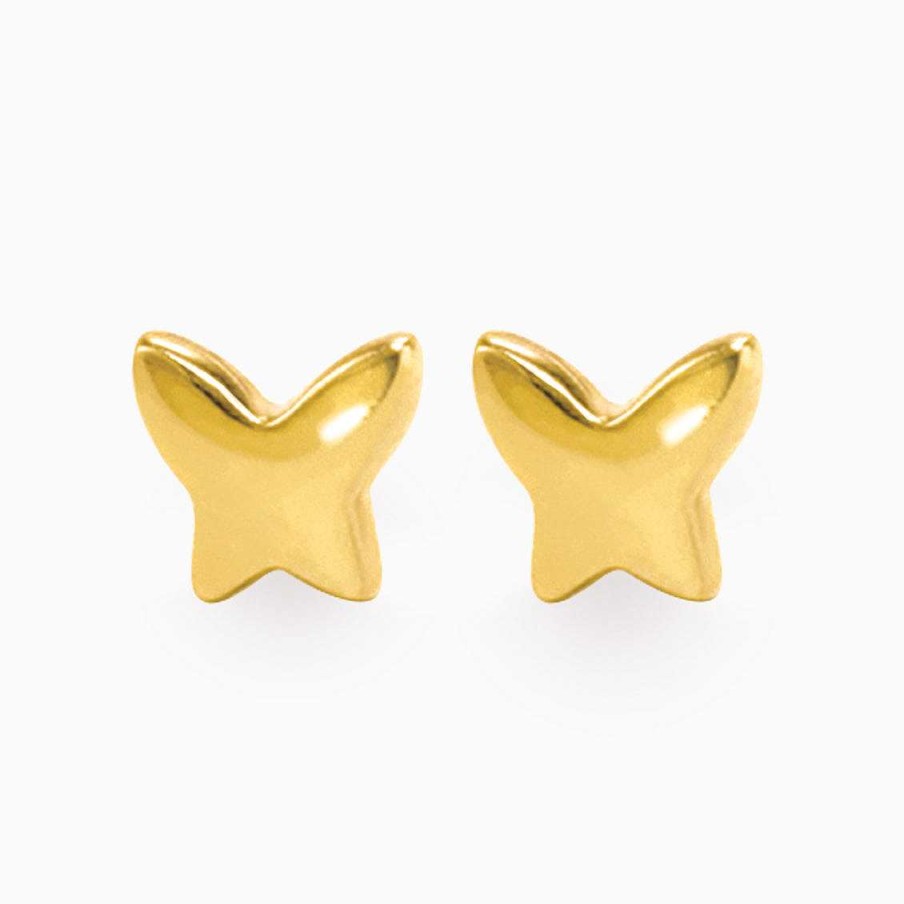 Piercings Aldo & Co | Aretes En Oro Amarillo De 18K Mariposa