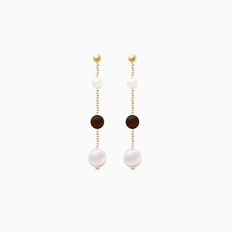 Aretes Aldo & Co | Aretes Colgantes Con Perlas En Oro Amarillo De 18K