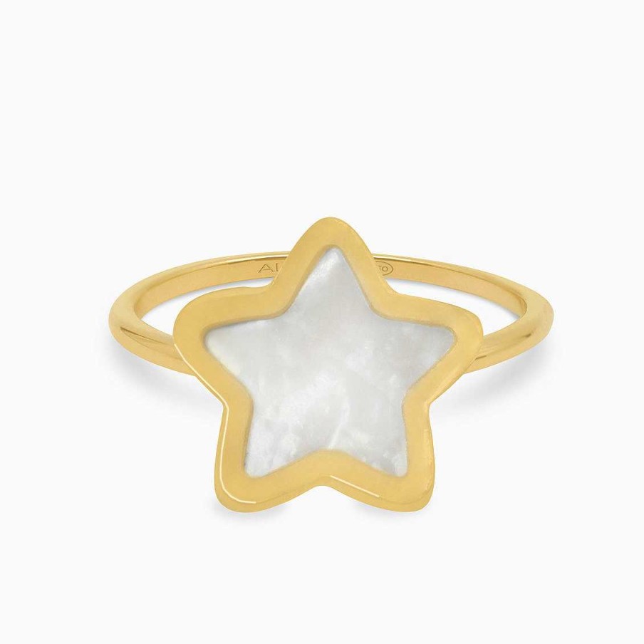 Anillos Aldo & Co | Anillo En Oro Amarillo De 18K Estrella Con N Car