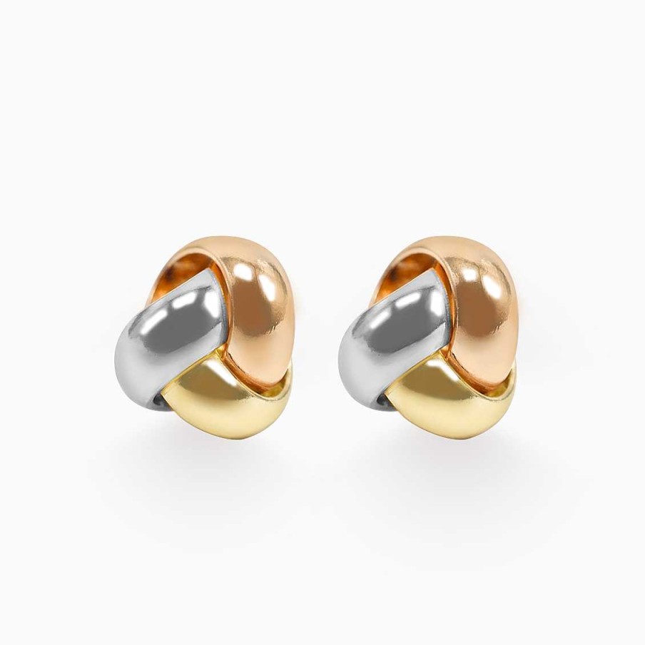 Aretes Aldo & Co | Aretes En 3 Oros De 18K Nudo