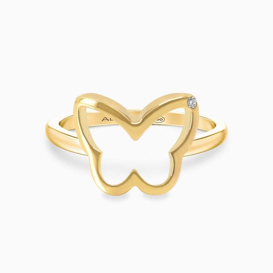 Anillos Aldo & Co | Anillo En Oro Amarillo De 18K Mariposa Calada