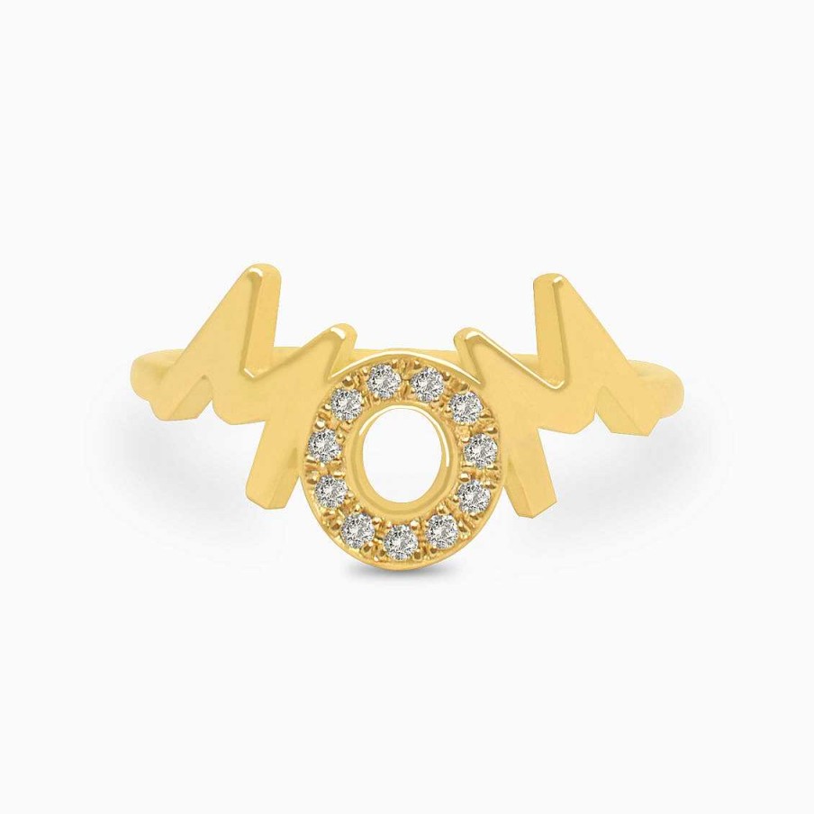 Anillos Aldo & Co | Anillo Mom En Oro Amarillo De 18K Con Brillantes