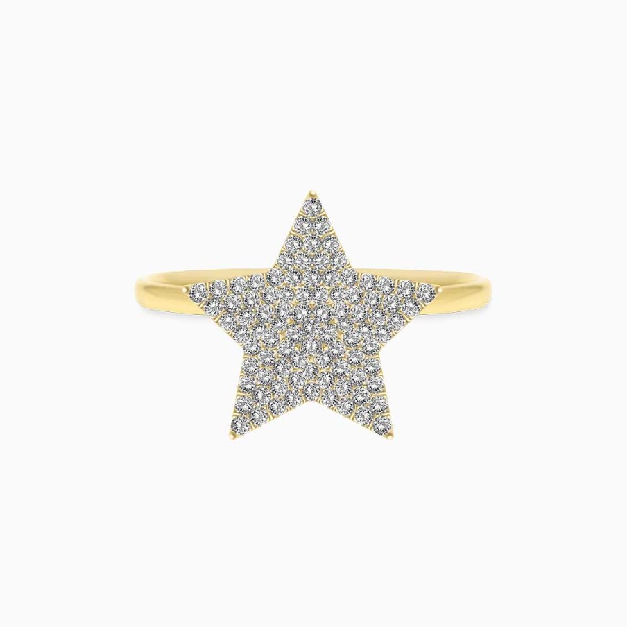 Anillos Aldo & Co | Anillo En Oro Amarillo De 18K Estrella Full Pave