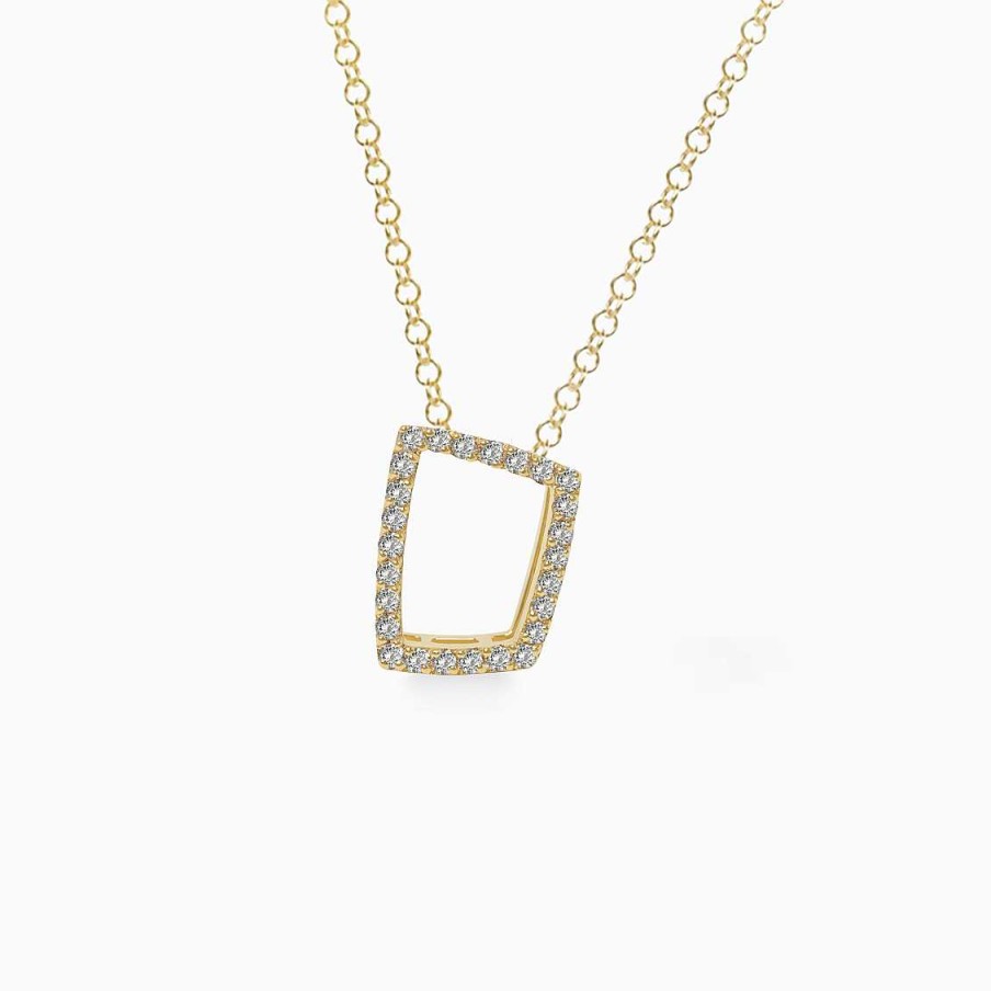 Dijes Aldo & Co | Dije En Oro Amarillo De 18K Trapezoidal Con Brillantes