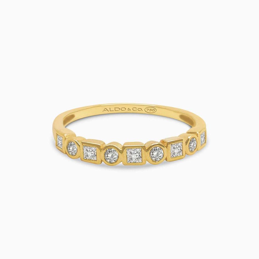 Cintillos Aldo & Co | Anillo En Oro Amarillo 18K Con Brillantes