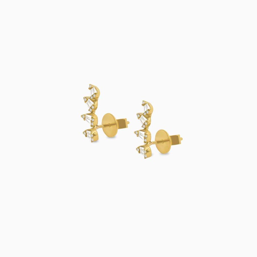 Aretes Aldo & Co | Aretes En Oro Amarillo De 18K Gotas Con Brillantes