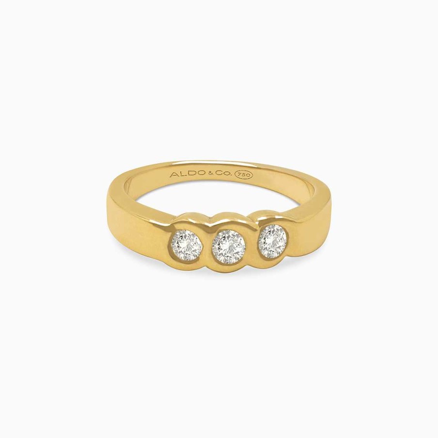 Anillos Aldo & Co | Anillo En Oro Amarillo De 18K Con Brillantes