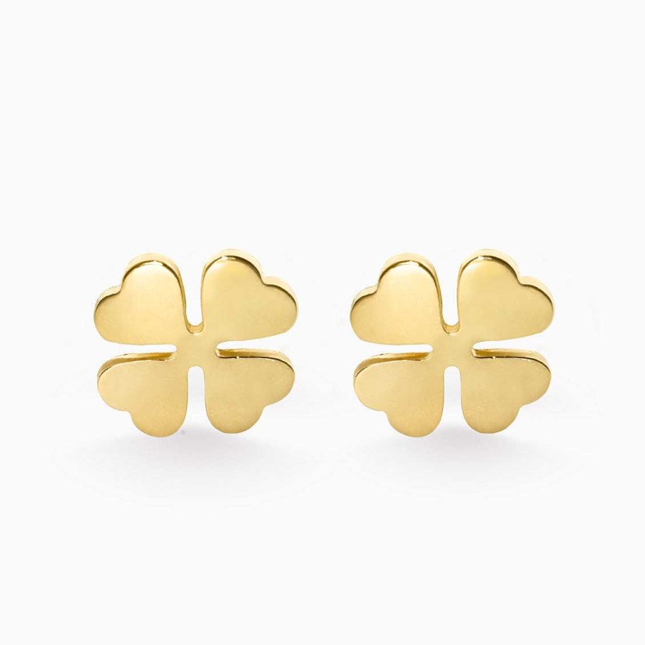 Aretes Aldo & Co | Aretes En Oro Amarillo De 18K En Forma De Tr Bol