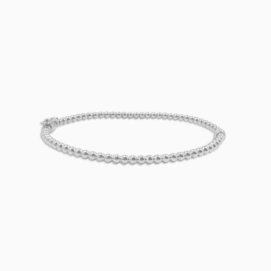 Pulseras Aldo & Co | Pulsera En Oro Blanco De 18K Bolitas Continuas