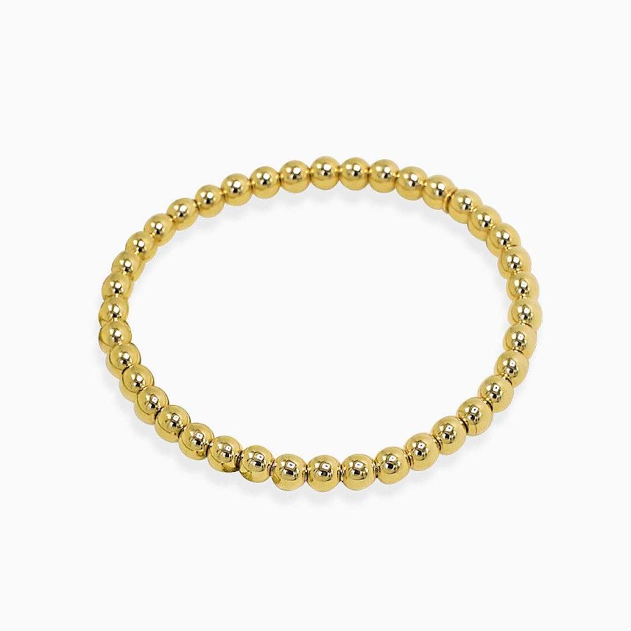 Pulseras Aldo & Co | Pulsera El Stica En Oro Amarillo De 18K Con Bolitas