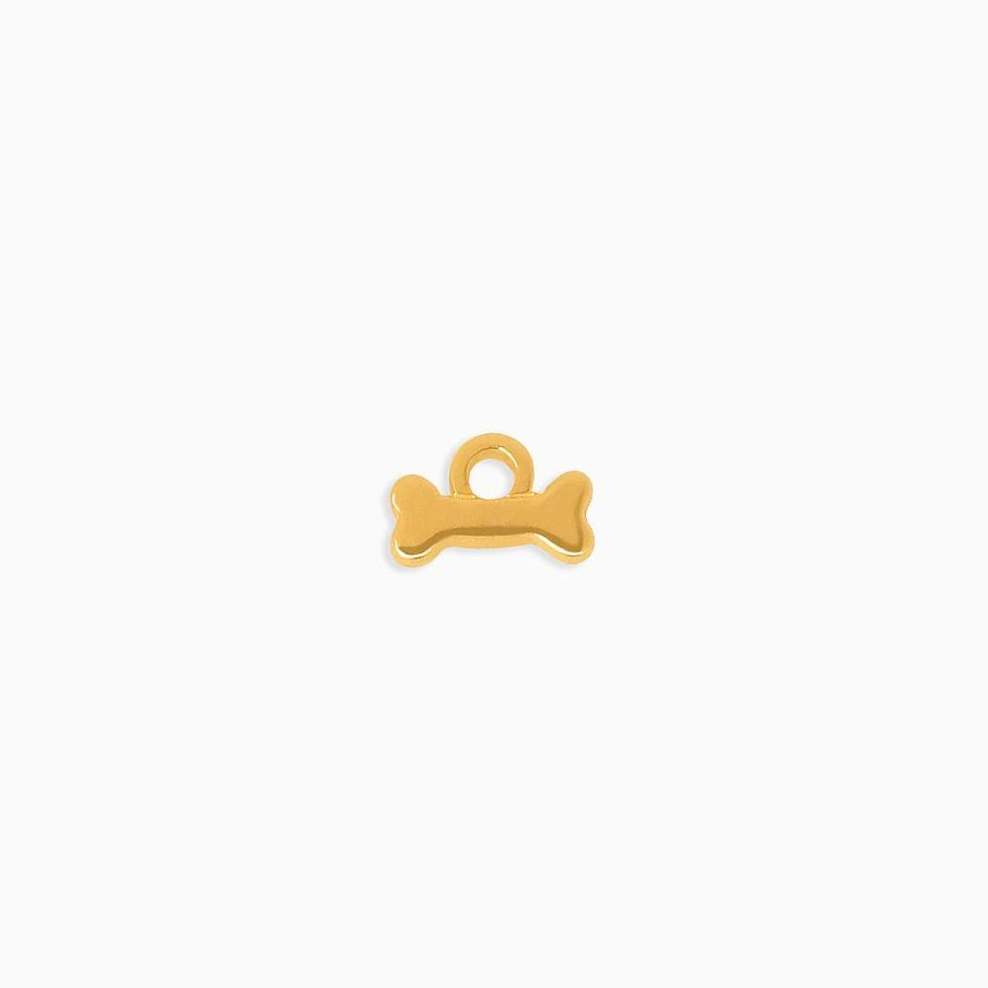 Choker Personalizado Aldo & Co | Charm En Oro Amarillo De 18K Hueso