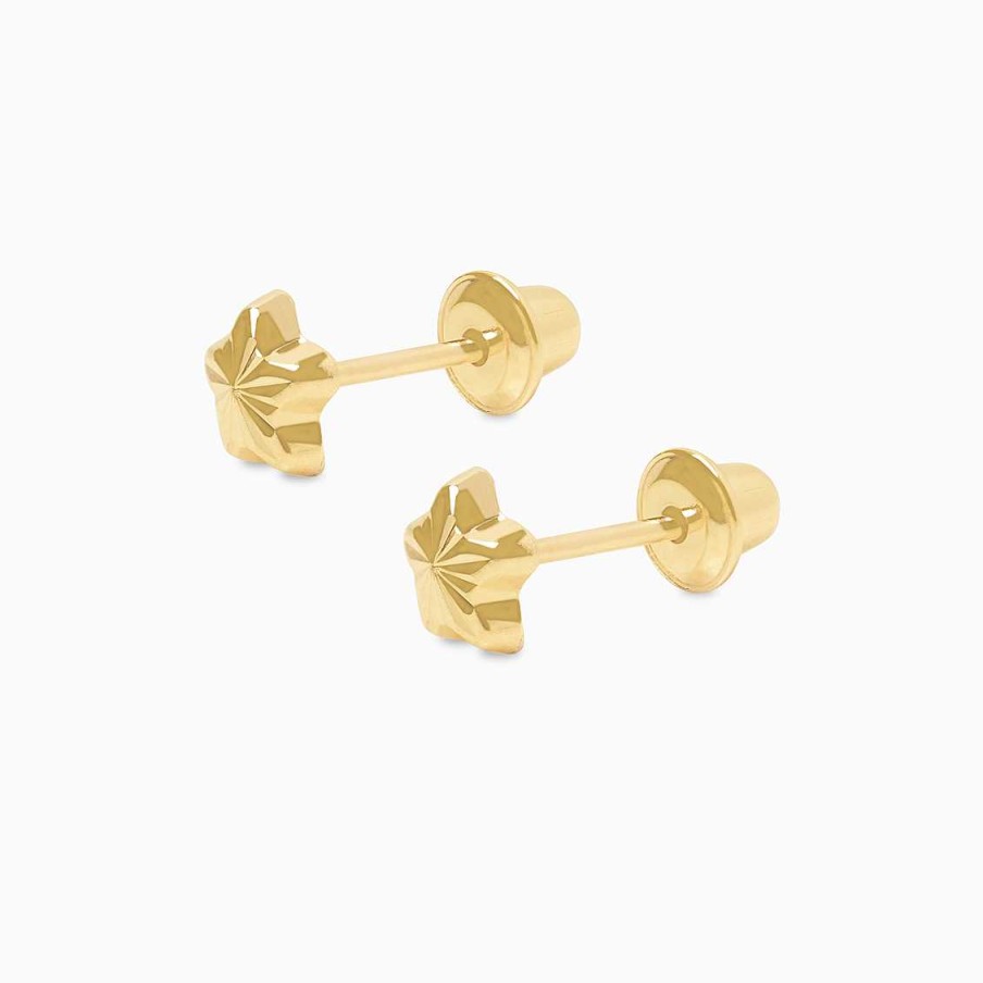 Aretes Aldo & Co | Aretes En Oro Amarillo De 18K Estrella Diamantada