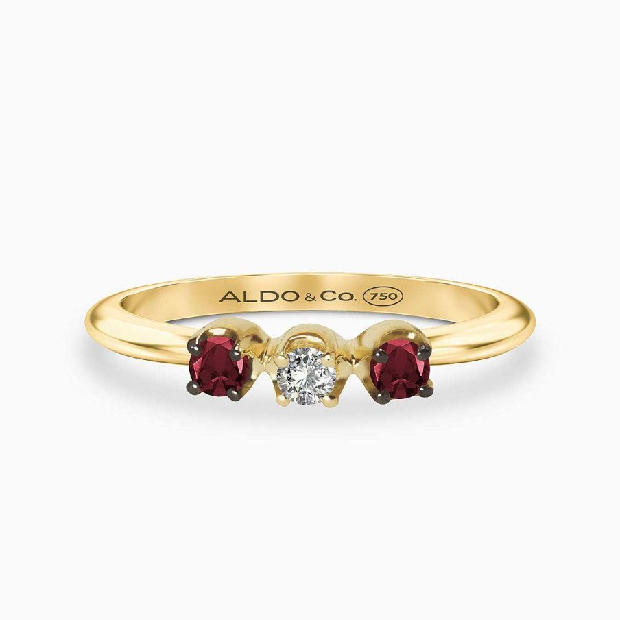 Anillos Aldo & Co | Anillo En Oro Amarillo De 18K Con Rub S