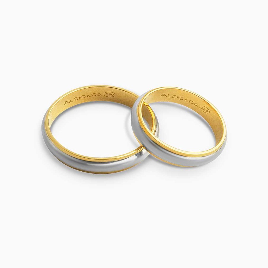 Aros De Matrimonio Aldo & Co | Alianzas En 2 Oros De 18K