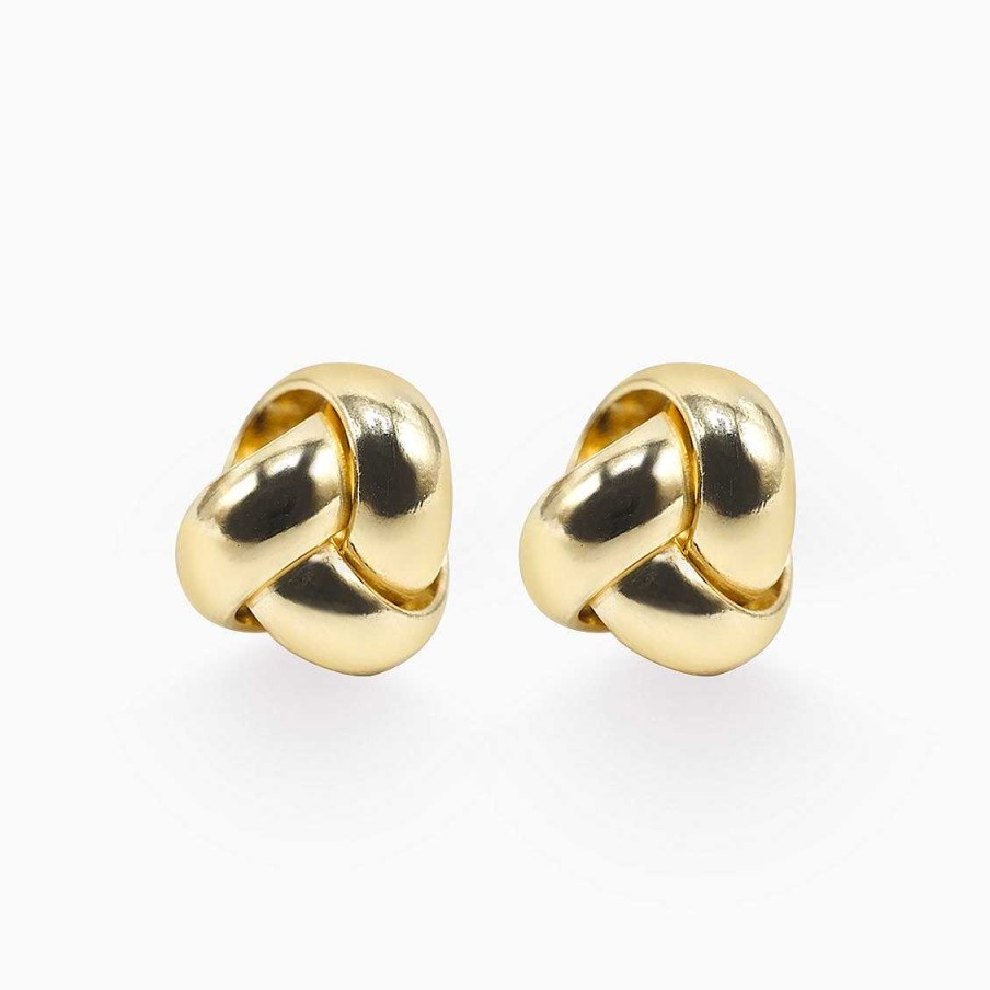 Aretes Aldo & Co | Aretes En Oro Amarillo De 18K En Forma De Nudo