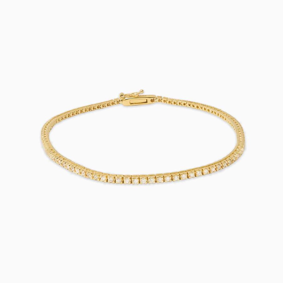 Pulseras Aldo & Co | Pulsera En Oro Amarillo De 18K Con Brillantes