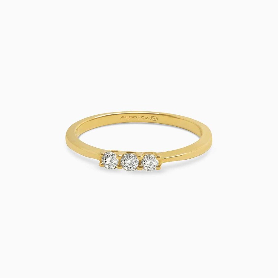 Anillos Aldo & Co | Anillo En Oro Amarillo De 18K Con Brillantes