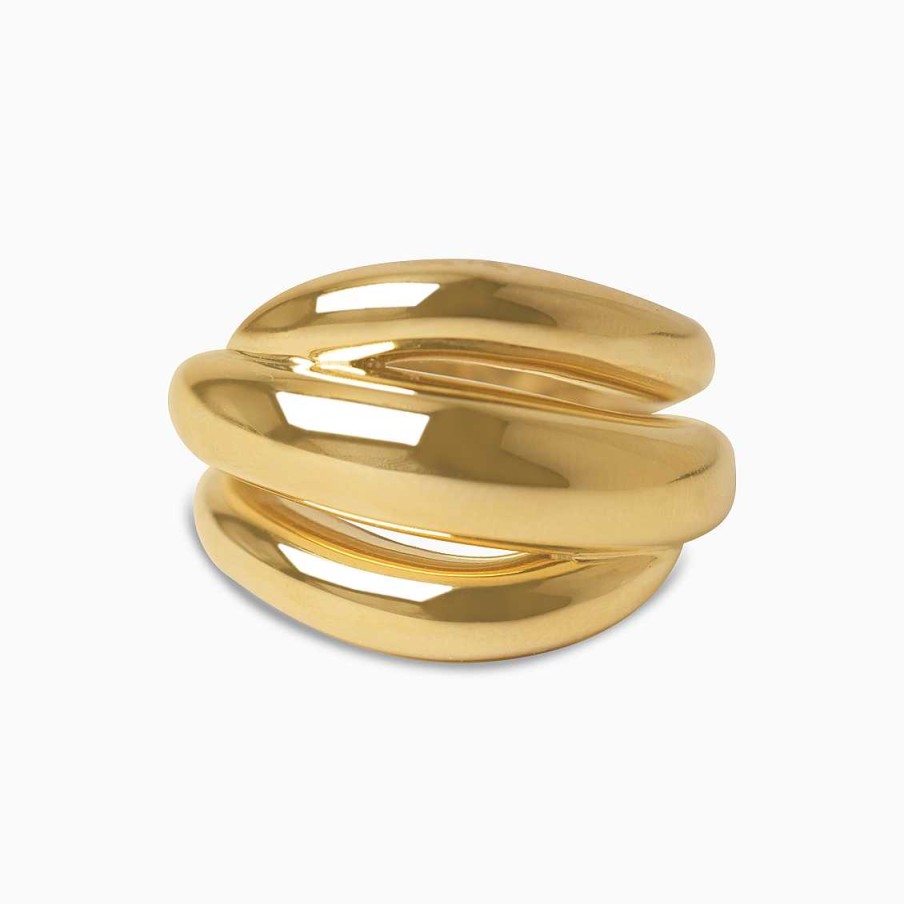 Anillos Aldo & Co | Anillo En Oro Amarillo De 18K Banda Ancha Degrad