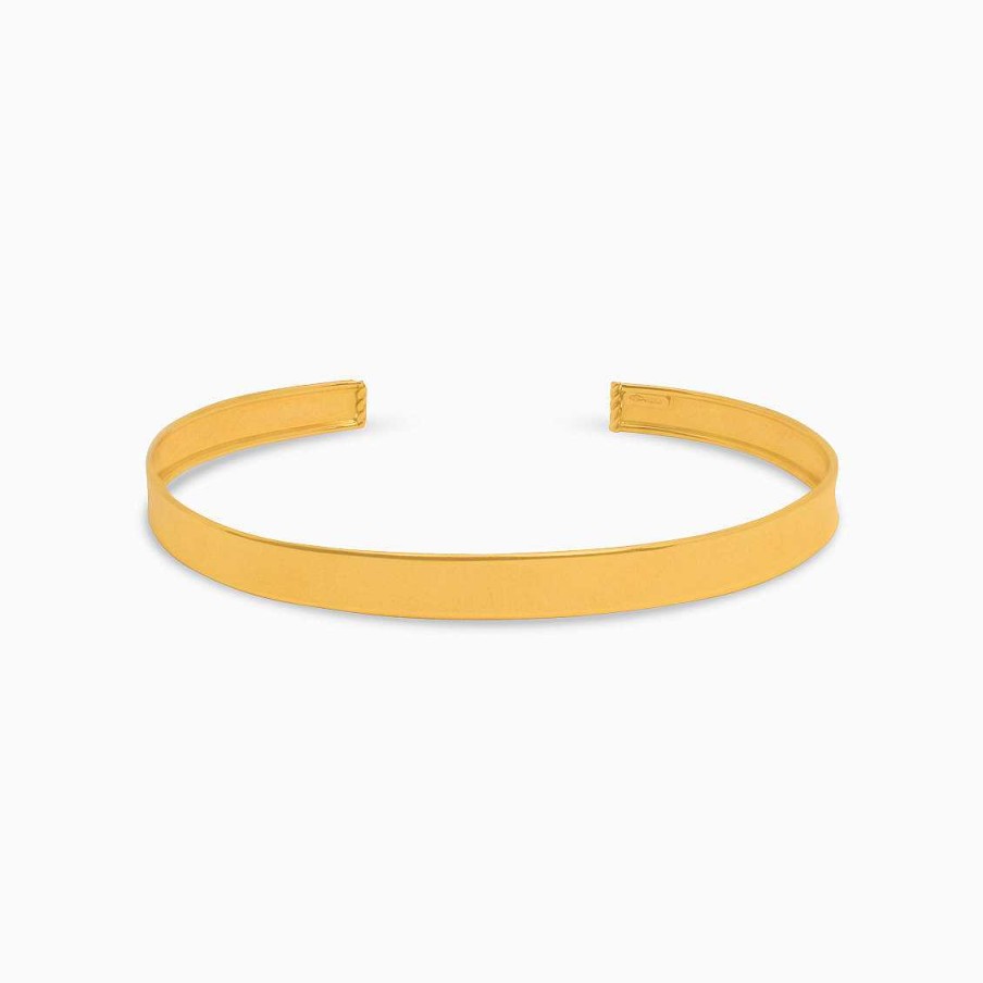 Pulseras Aldo & Co | Pulsera En Oro Amarillo De 18K Entreabierta