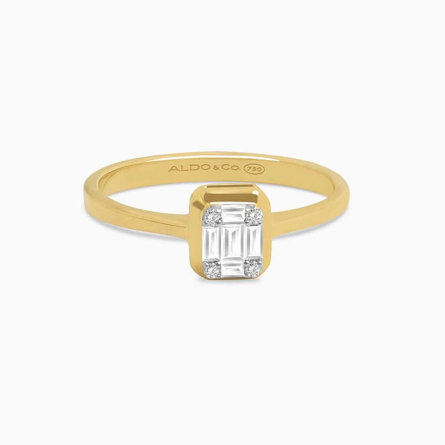 Anillos Aldo & Co | Anillo En Oro Amarillo De 18K Con Brillantes