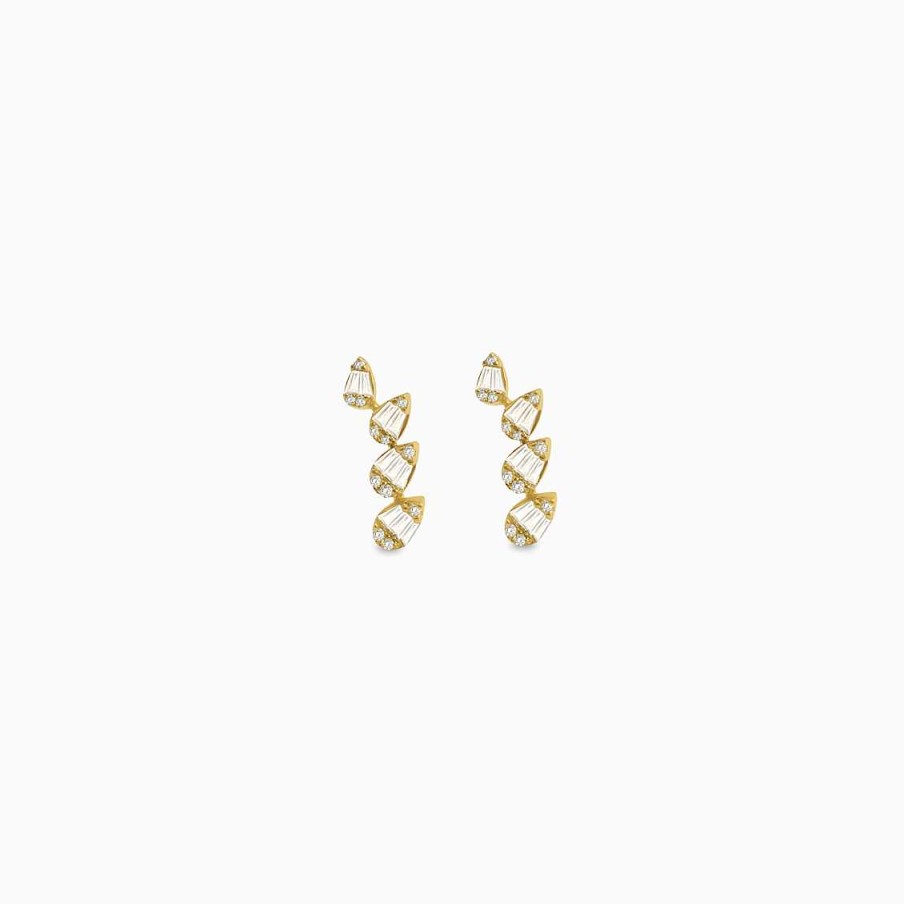 Aretes Aldo & Co | Aretes En Oro Amarillo De 18K Gotas Con Brillantes