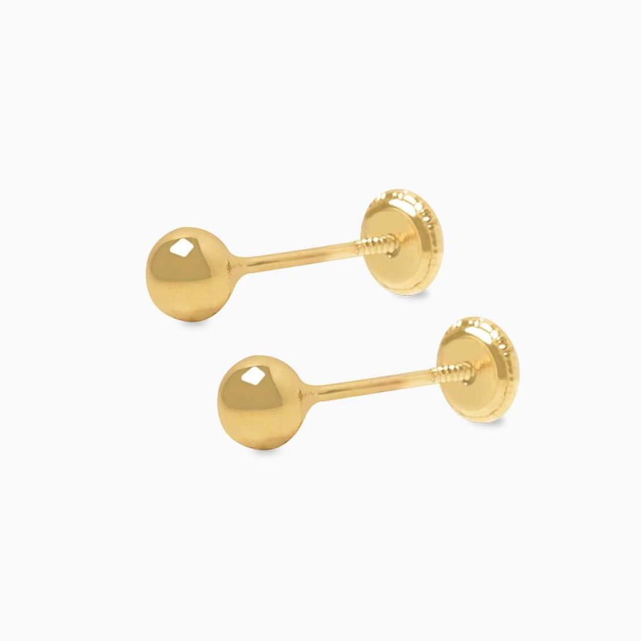 Piercings Aldo & Co | Aretes En Oro Amarillo De 18K Bombita