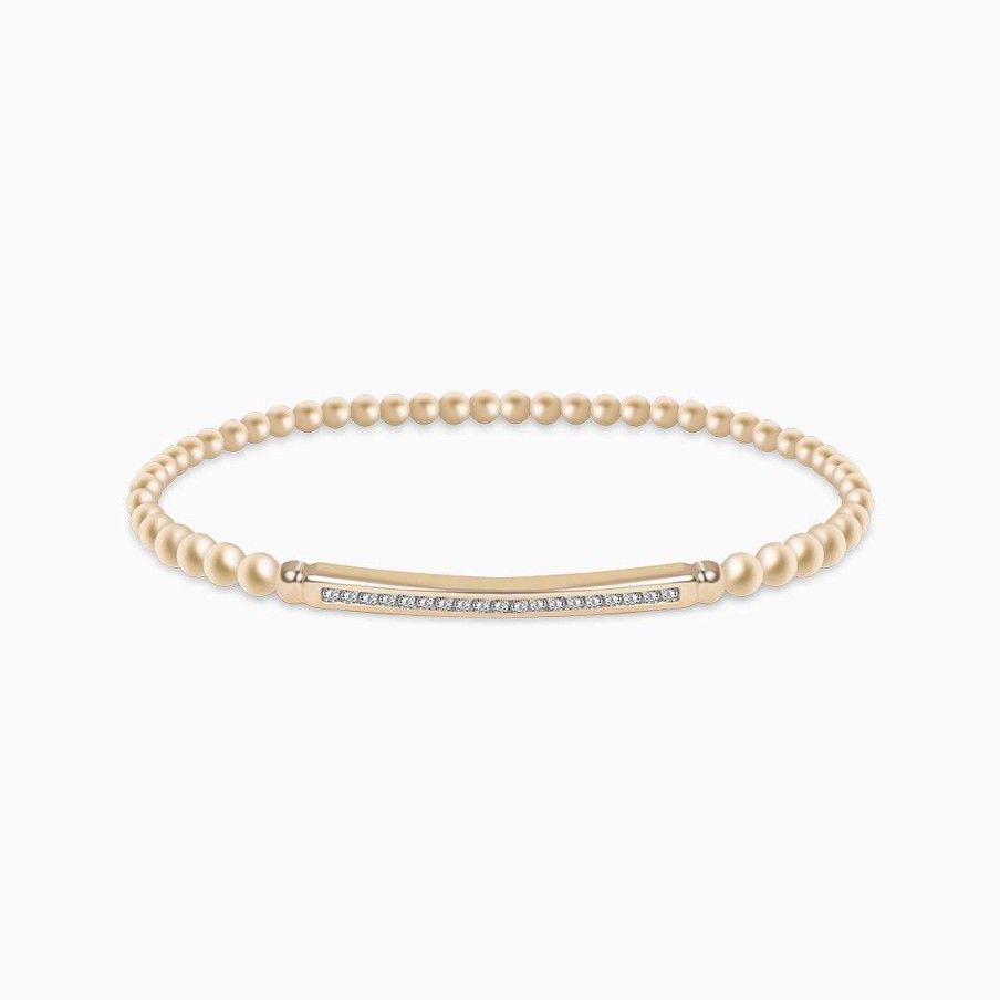 Pulseras Aldo & Co | Pulsera En Oro Rosado De 18K El Stica Con Bolitas