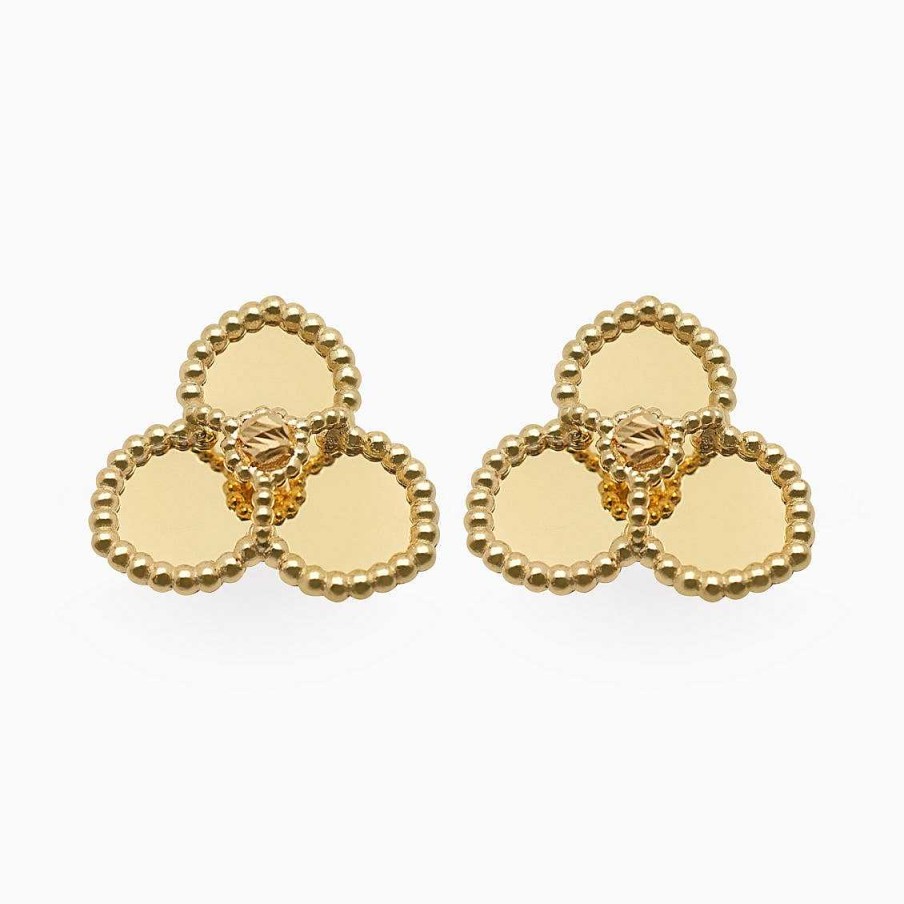 Aretes Aldo & Co | Aretes En Oro Amarillo De 18K Tr Bol Con Textura