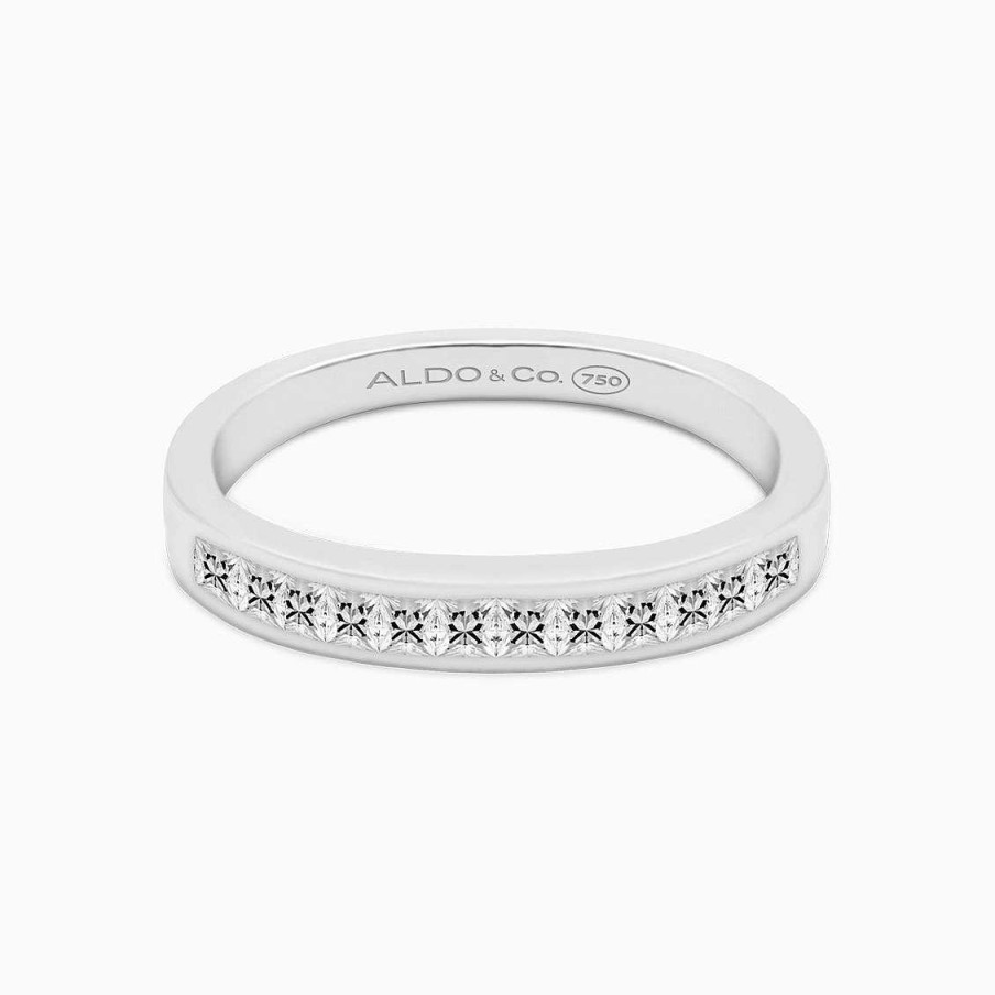 Cintillos Aldo & Co | Anillo En Oro Blanco De 18K Con Brillantes