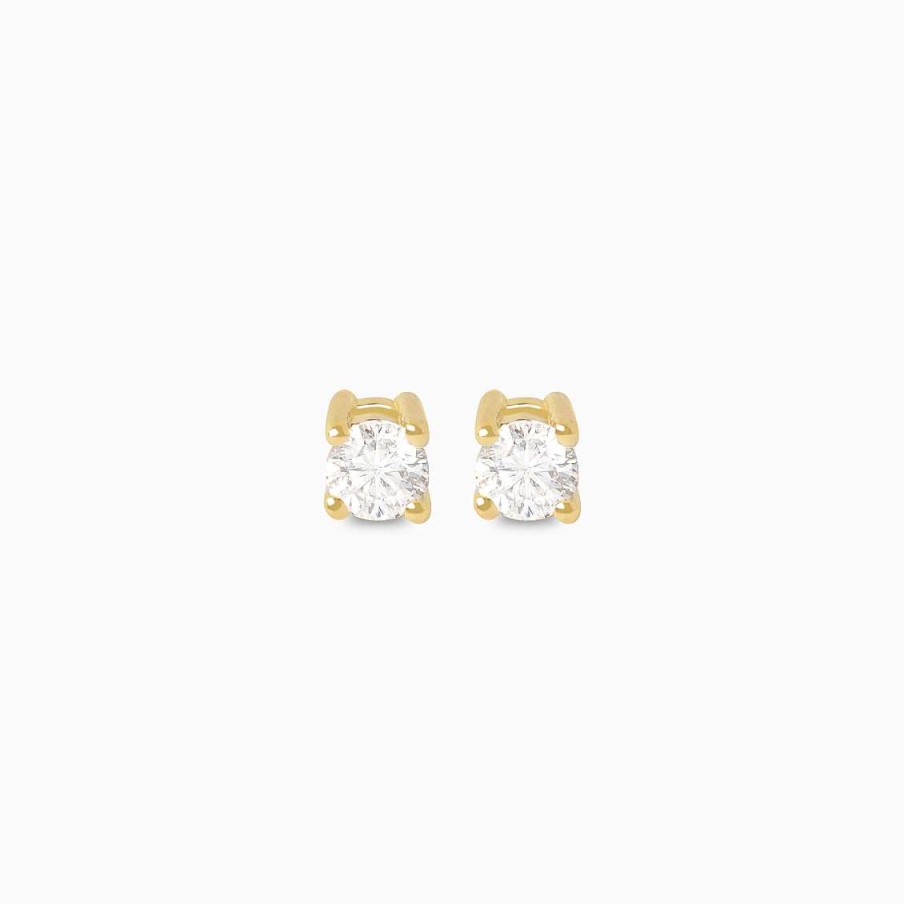 Piercings Aldo & Co | Aretes En Oro Amarillo De 18K Punto De Luz Con Brillante