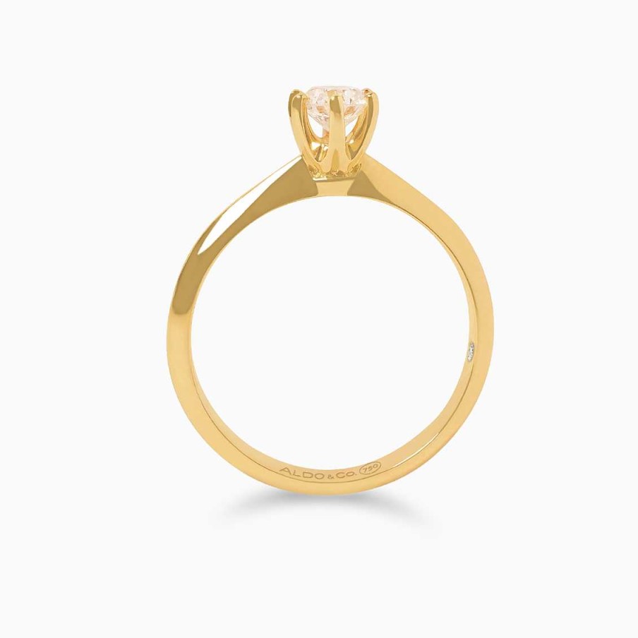 Anillos De Compromiso Aldo & Co | Anillo De Compromiso En Oro Amarillo De 18K