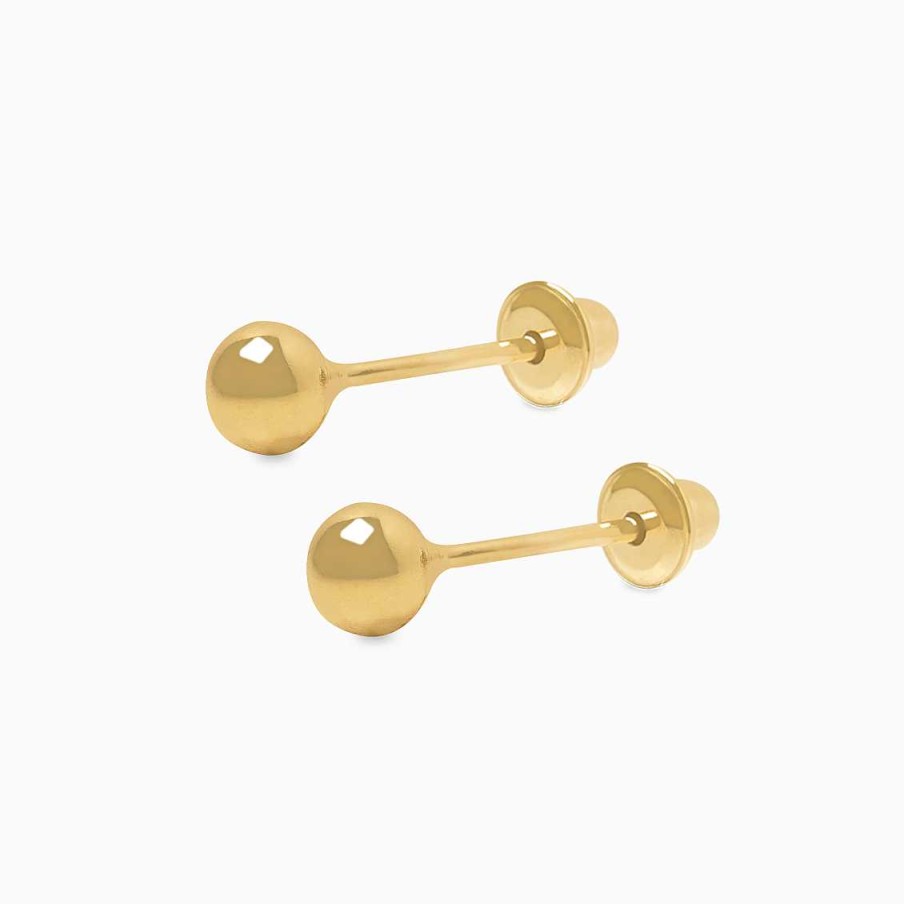 Piercings Aldo & Co | Aretes En Oro Amarillo De 18K Bombita