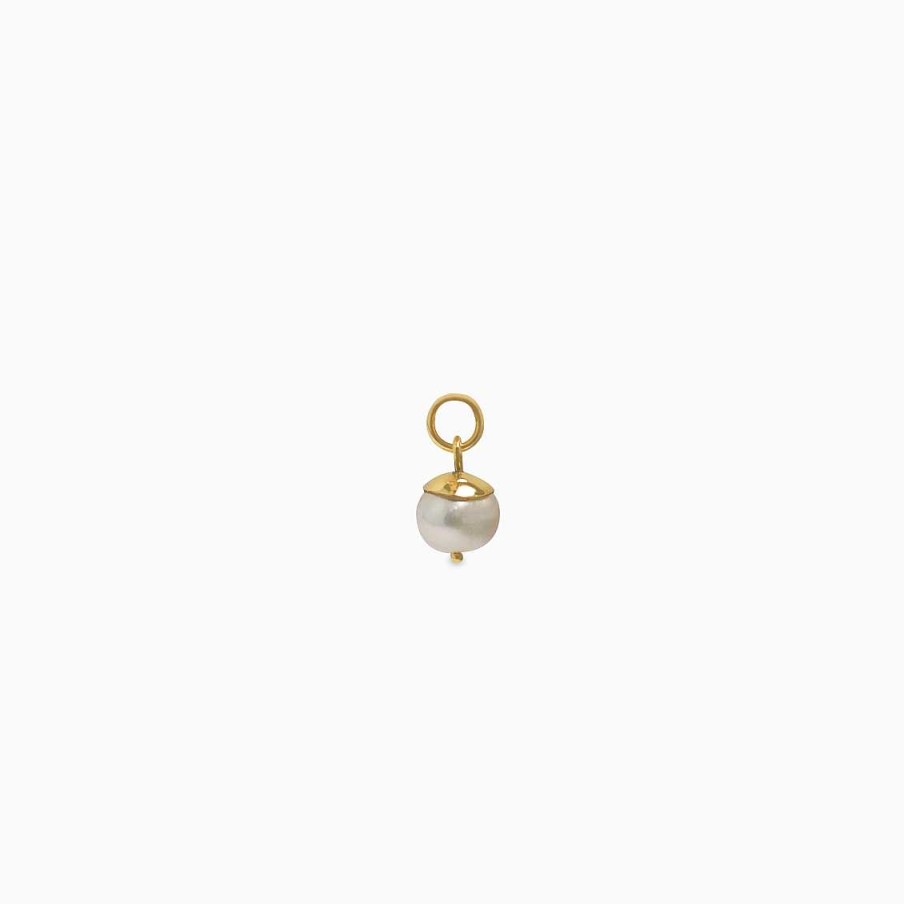 Dijes Aldo & Co | Charm En Oro Amarillo De 18K Con Perla Oval