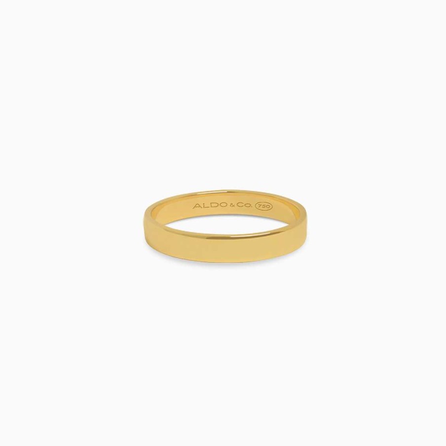 Anillos Aldo & Co | Anillo En Oro Amarillo De 18K Cinta