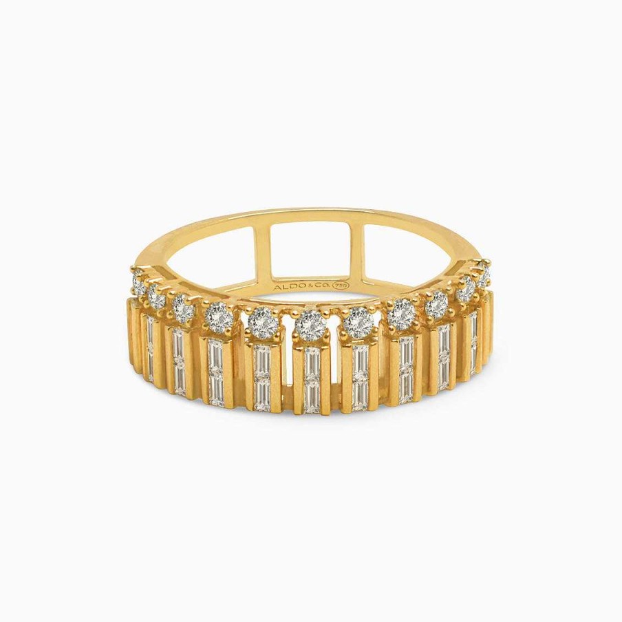 Anillos Aldo & Co | Anillo En Oro Amarillo De 18K Con Brillantes