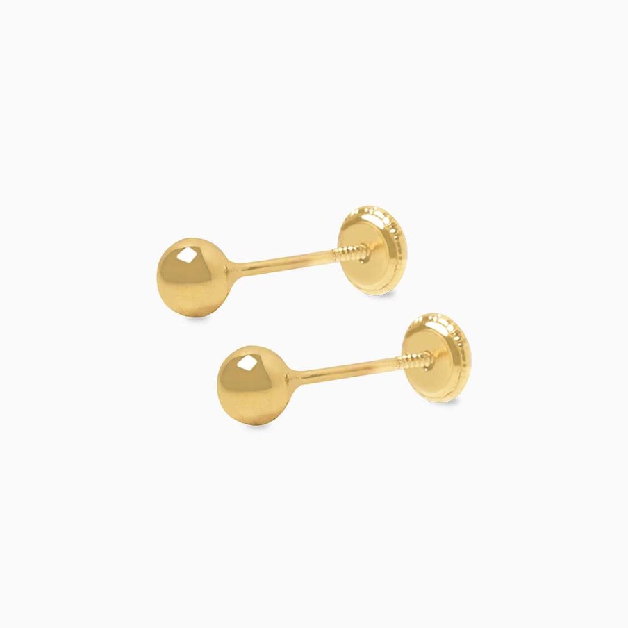 Piercings Aldo & Co | Aretes En Oro Amarillo De 18K Bombita