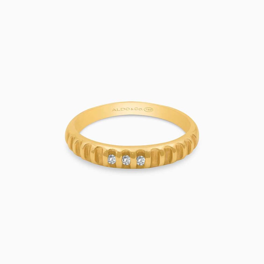 Anillos Aldo & Co | Anillo En Oro Amarillo De 18K Con Brillantes